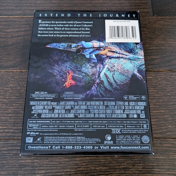 LIKE NEW Avatar Extended Blu-Ray Collector's Edition (3 disc set), James Cameron - Picture 16 of 16